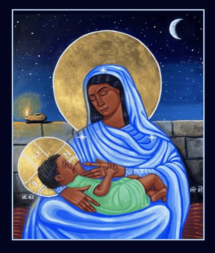 Mary Breastfeeding Baby Jesus