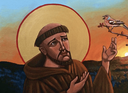 The Bird Preaches to St. Francis